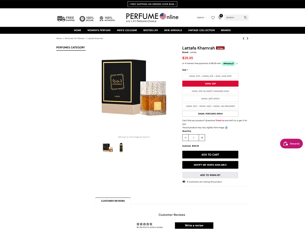 Product Page - Fragrance Notes