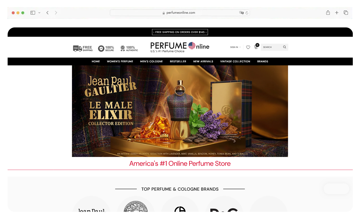 Perfume Online desktop