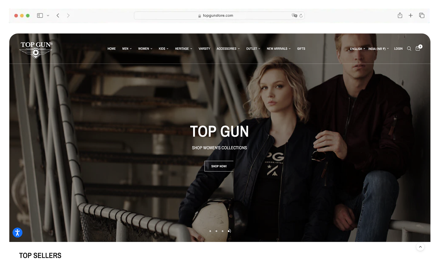 Top Gun Store desktop