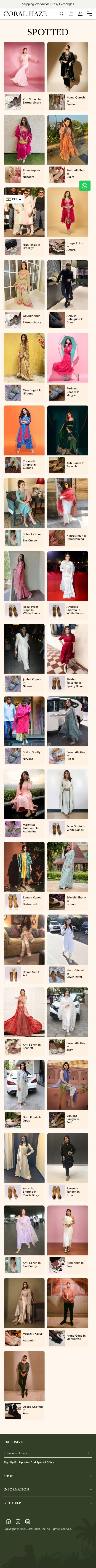 The Spotted page on mobile, full length.