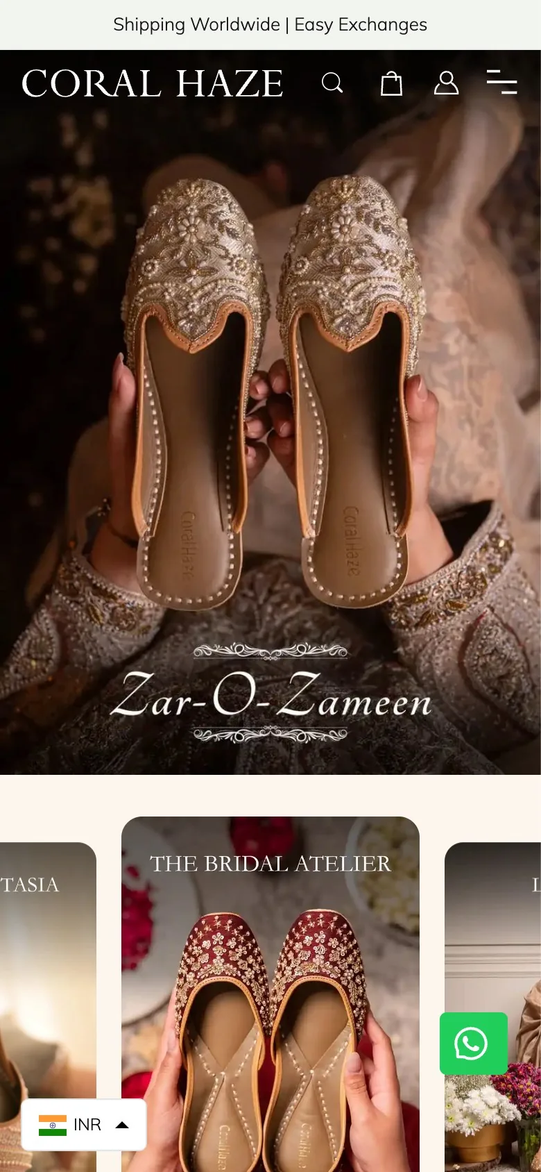 The same homepage on a phone.