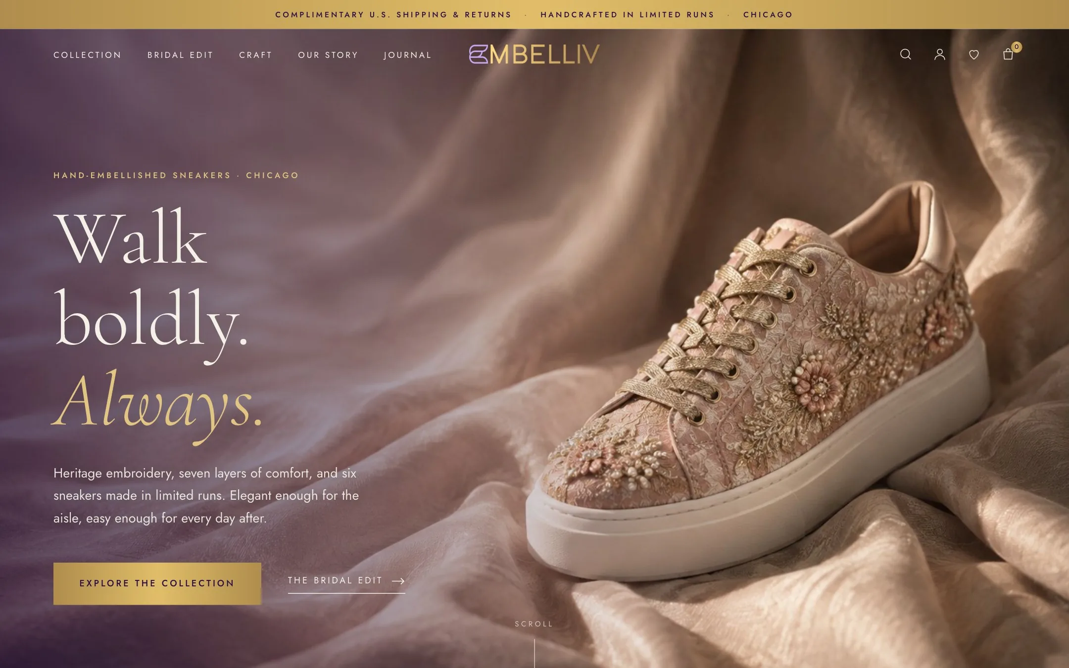 After: the redesigned homepage.
