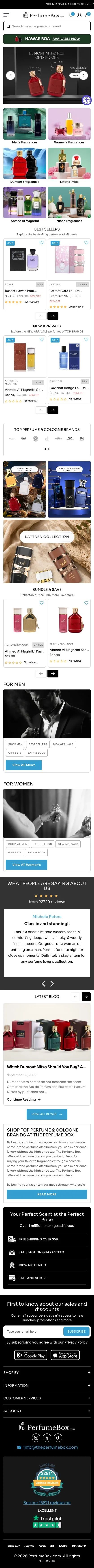 Homepage on mobile, full length.