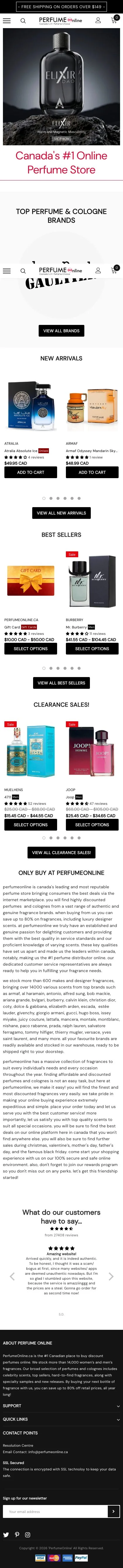 Homepage on mobile, full length.